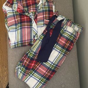ARIE flannel plaid Christmas pajama set. XS